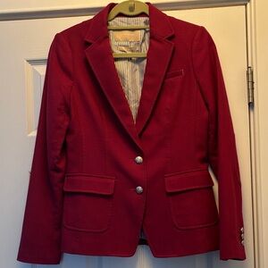 Banana Republic Deep Cranberry Red Blazer size 2